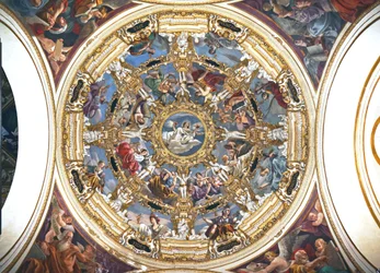 Innenraum der Madonna della Ghiara, Reggio Emilia, Emilia-Romagna, Italien